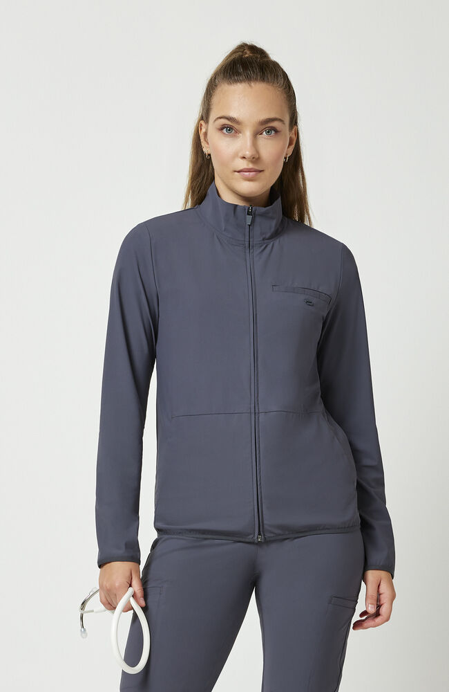 Women's Zip Front 3-Pocket Warm Up Scrub Jacket | Cherokee Uniforms