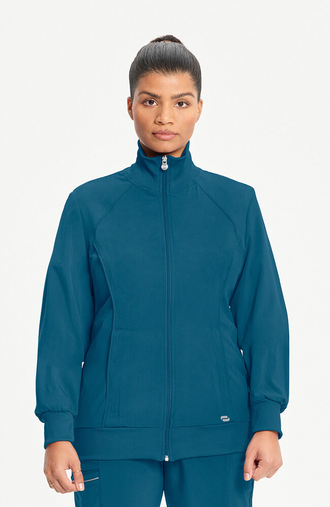 MONAスキンパワー✨✨ Women's Zip Front Warm Up Scrub Jacket | Cherokee – Cherokee Uniforms