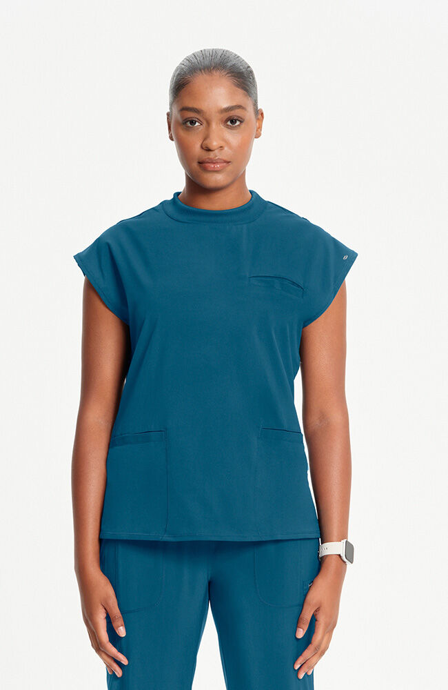 Women's Mock Neck Scrub Top | Cherokee Uniforms
