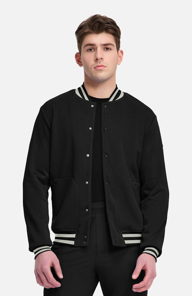 Men's Varsity 2-Pocket Bomber Scrub Jacket | Cherokee Uniforms
