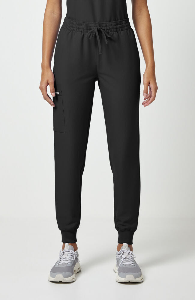 Women's 5-Pocket Mid Rise Knit Jogger Scrub Pant | Cherokee Uniforms