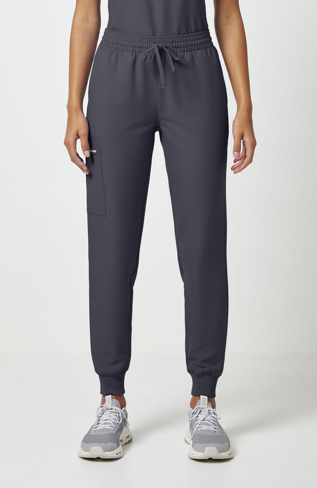 Women's 5-Pocket Mid Rise Knit Jogger Scrub Pant | Cherokee Uniforms