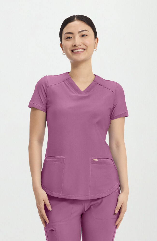 KKKページ　SCO-20/CK Women's Curved Hemline V-Neck Scrub Top | Cherokee Uniforms