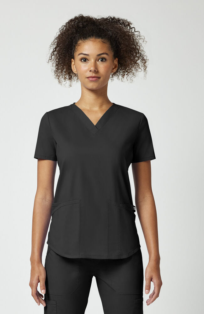 Women's 4-Pocket Shirttail V-Neck Scrub Top | Cherokee – Cherokee