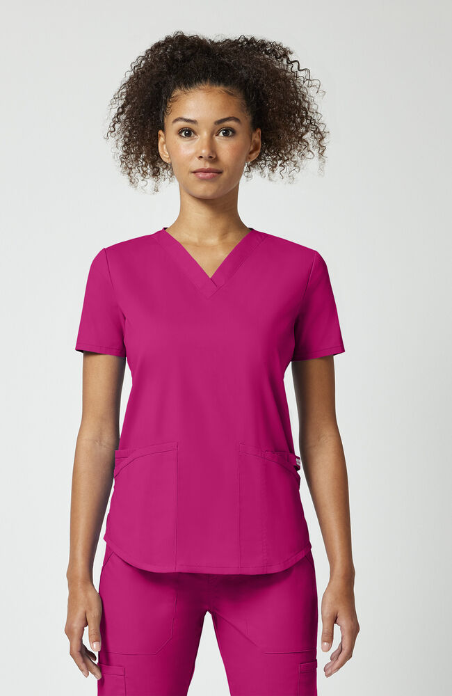Women's 4-Pocket Shirttail V-Neck Scrub Top | Cherokee – Cherokee