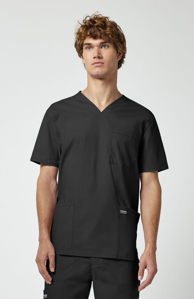 Men's Utility 4-Pocket V-Neck Scrub Top | Cherokee – Cherokee Uniforms