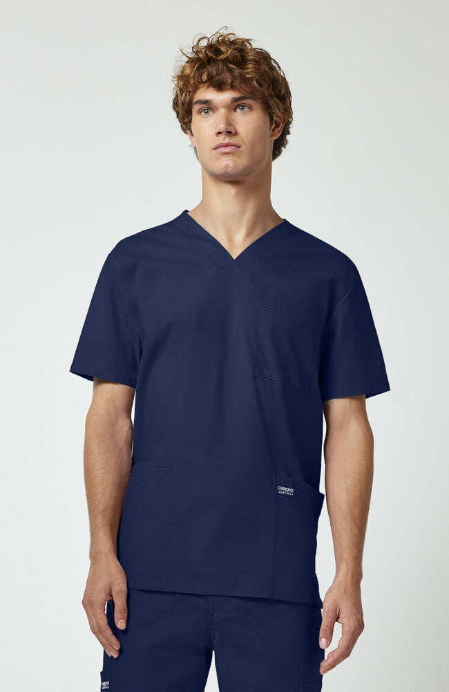 Men's Utility 4-Pocket V-Neck Scrub Top | Cherokee – Cherokee Uniforms