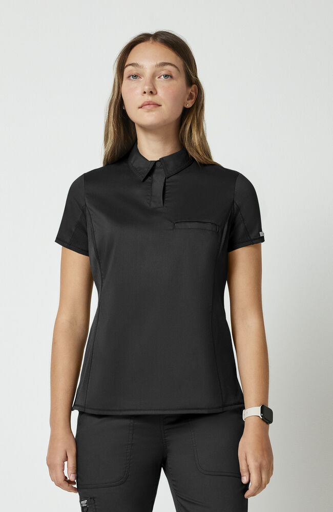 Women's Snap Front Polo Scrub Top | Cherokee Uniforms