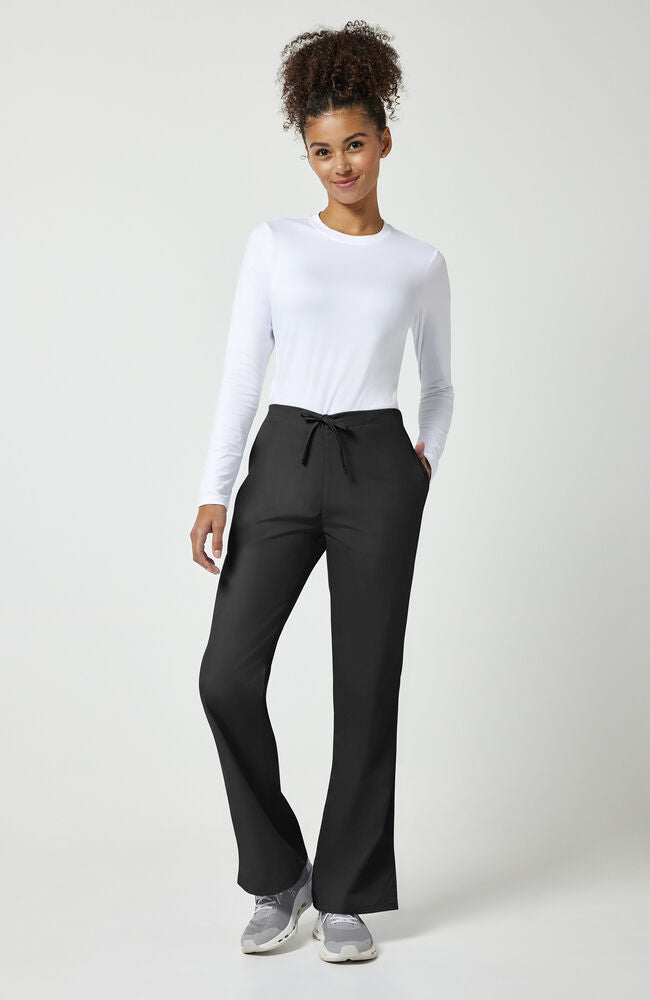 Women's Natural Rise Flare Leg Drawstring Pant | Cherokee Uniforms