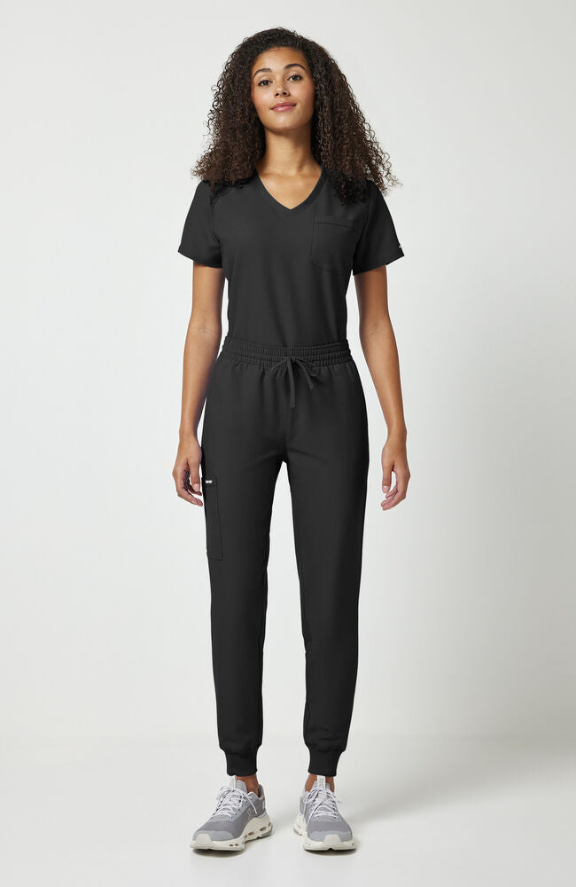 新品　BRIEFING MS WR NYLON JOGGER PANTS S Women's 5-Pocket Mid Rise Knit Jogger Scrub Pant | Cherokee Uniforms
