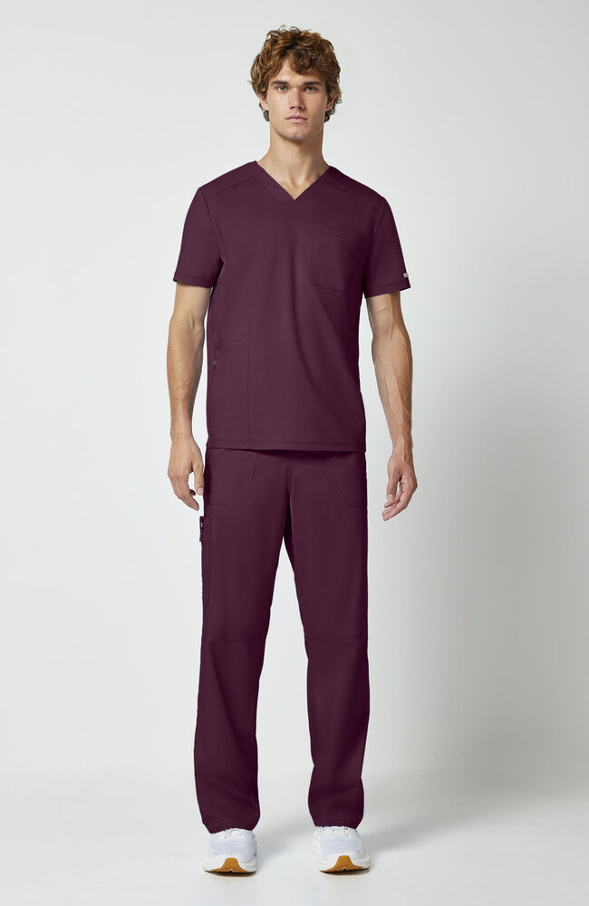 Men's Mesh Panel 2-Pocket V-Neck Scrub Top | Cherokee – Cherokee