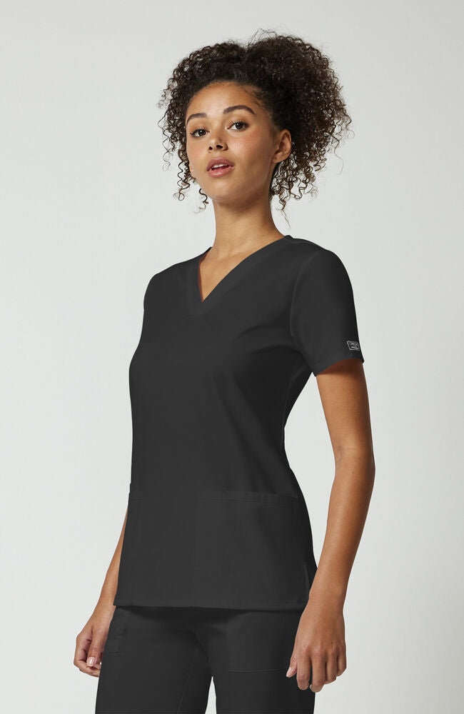 bloodStream BODYLINE カットソー　パンク　ダークコア Women's Banded V-Neck Scrub Top – Cherokee Uniforms