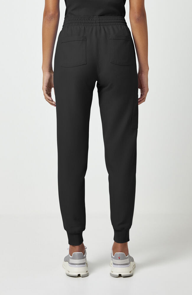Women's 5-Pocket Mid Rise Knit Jogger Scrub Pant | Cherokee Uniforms