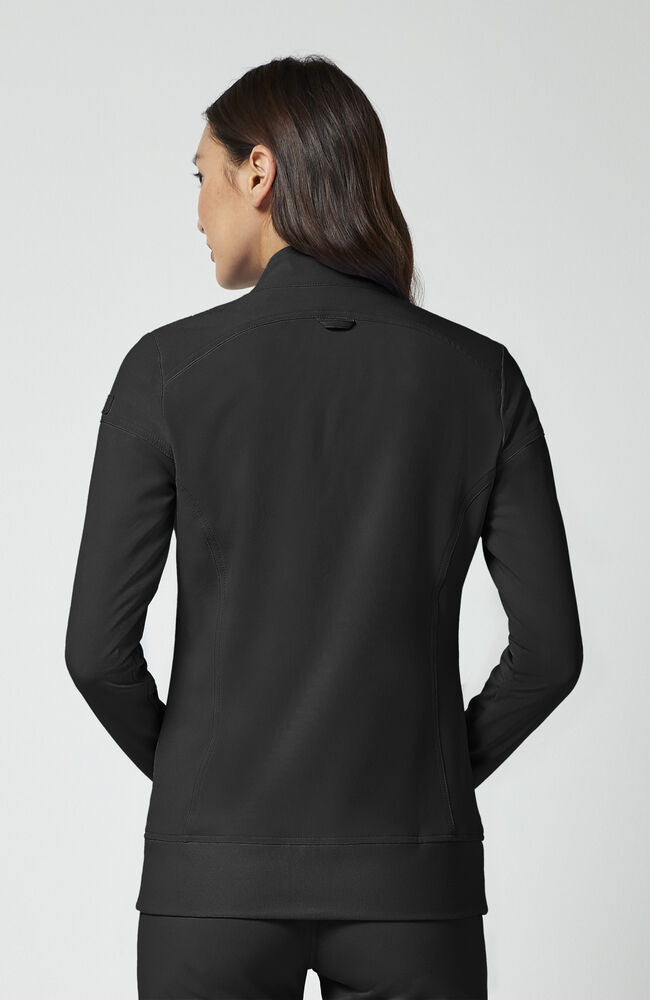 Women's Knit Zip Front Warm Up Scrub Jacket | Cherokee – Cherokee