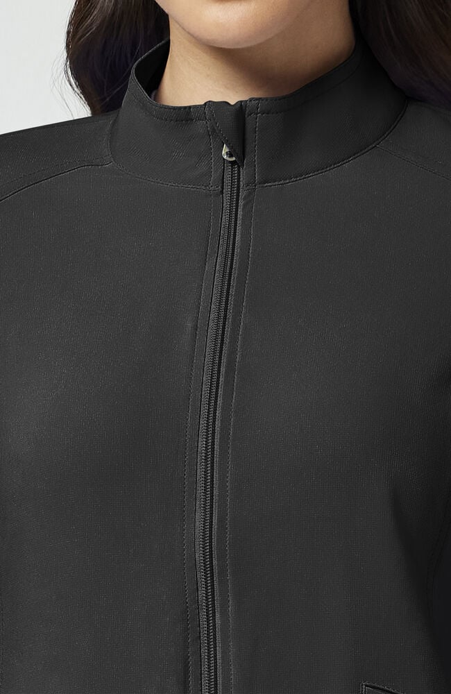 Women's Knit Zip Front Warm Up Scrub Jacket | Cherokee – Cherokee