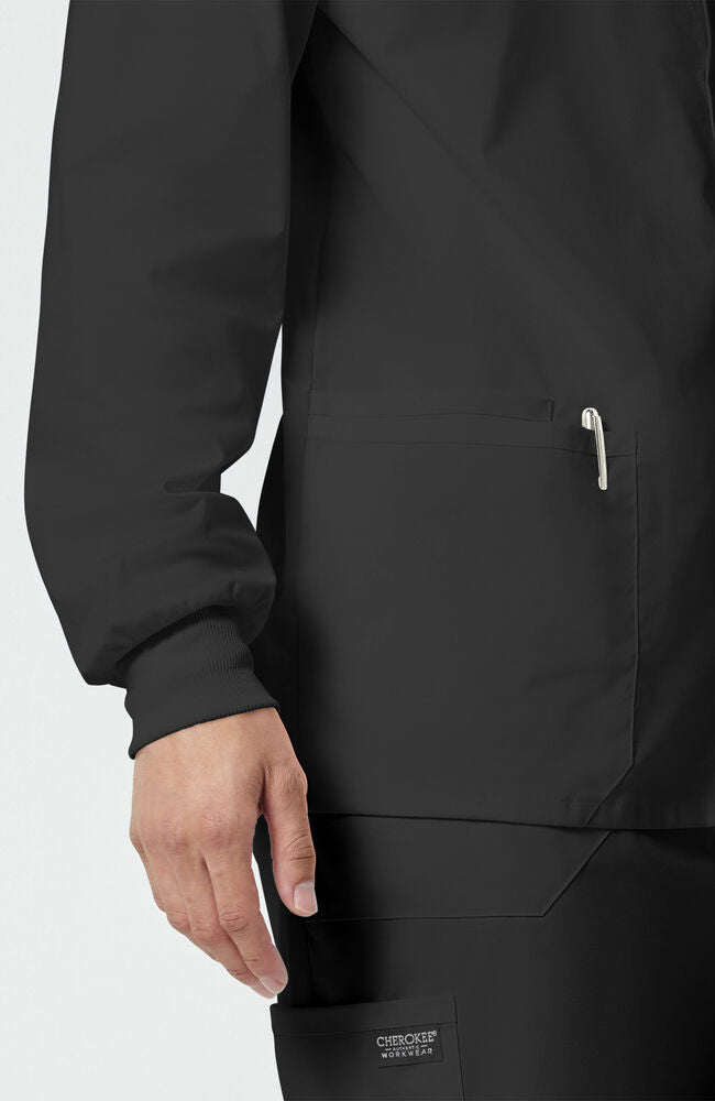 Men's Snap Front Warm-Up Solid Scrub Jacket – Cherokee Uniforms