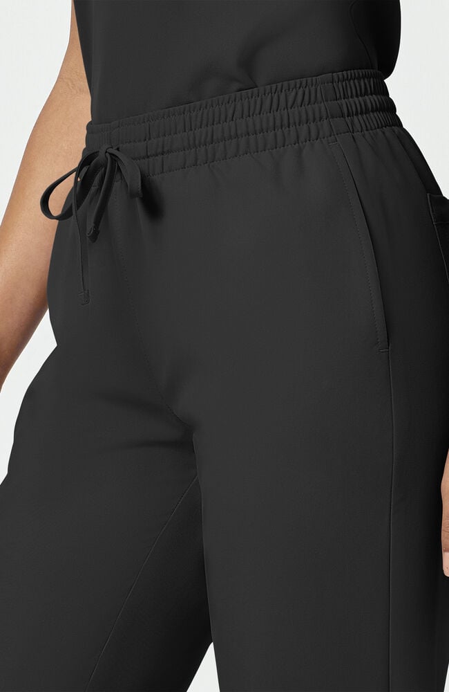Women's 5-Pocket Mid Rise Knit Jogger Scrub Pant | Cherokee Uniforms