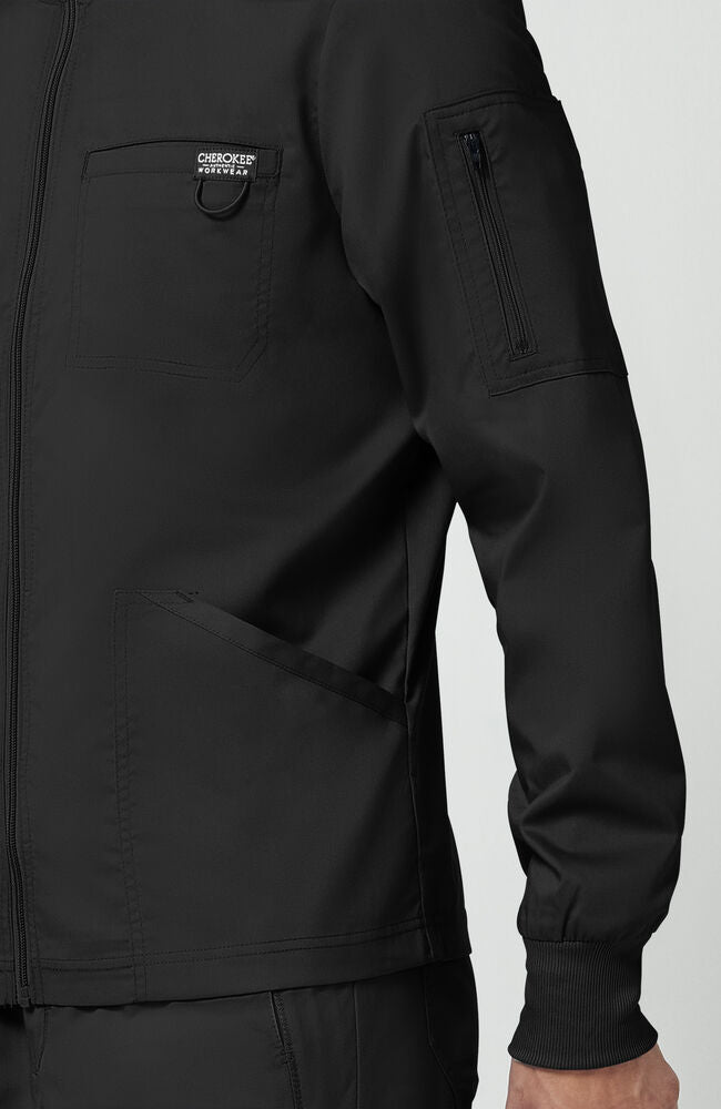 Men's Zip Front Scrub Jacket | Cherokee – Cherokee Uniforms