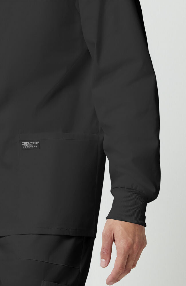 Men's Snap Front Warm-Up Solid Scrub Jacket – Cherokee Uniforms