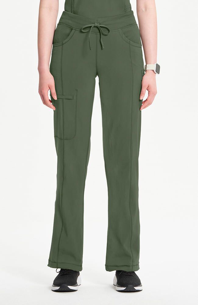 Women's Rib Knit Drawstring Waist Scrub Pant | Cherokee Uniforms