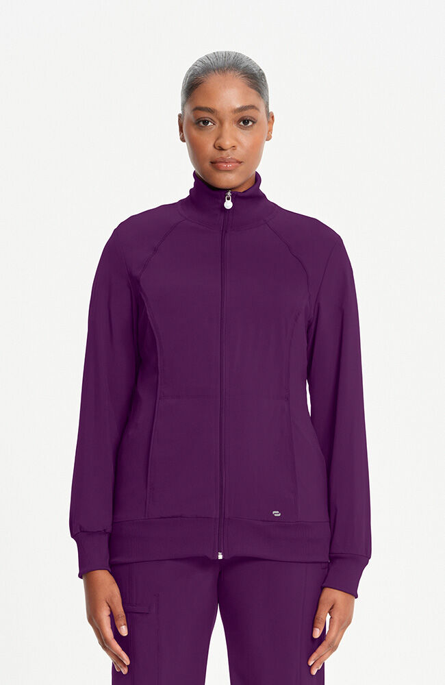 Women's Zip Front Warm Up Scrub Jacket | Cherokee – Cherokee Uniforms