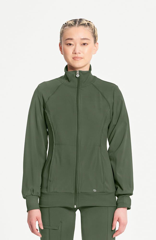 Women's Zip Front Warm Up Scrub Jacket | Cherokee – Cherokee Uniforms