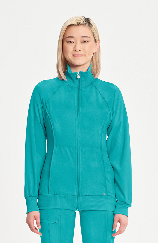 Women's Zip Front Warm Up Scrub Jacket | Cherokee – Cherokee Uniforms