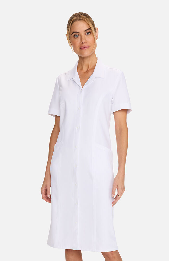 Cherokee CK512A Women's Button Front Dress