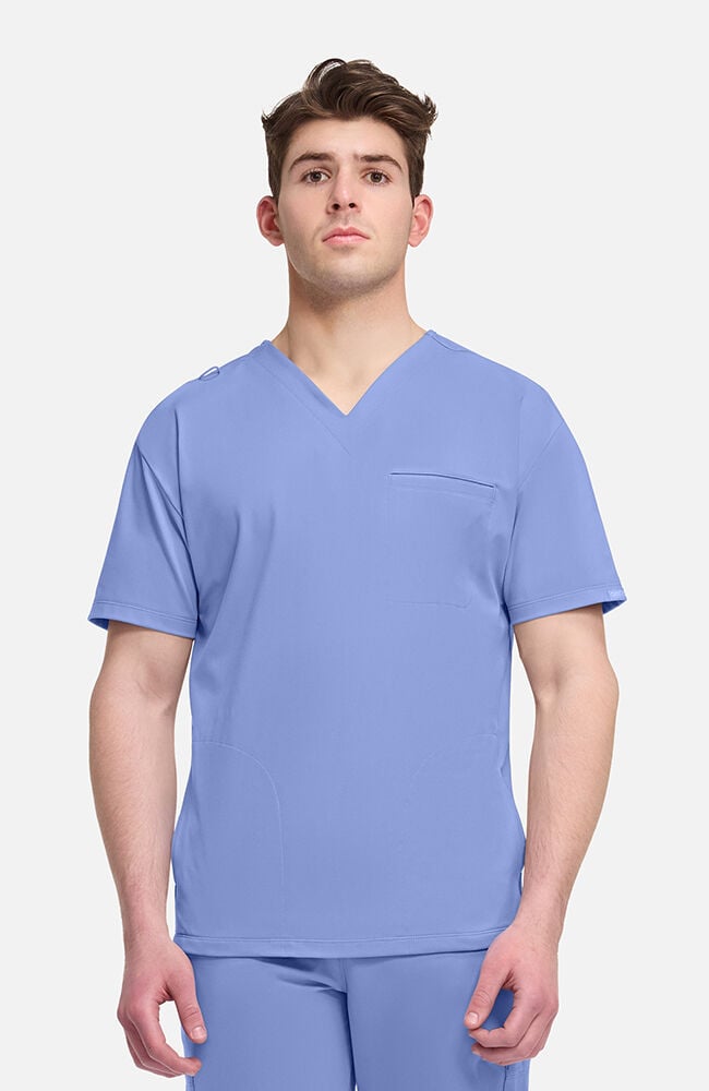 Men's 3-Pocket Relaxed V-Neck Scrub Top | Cherokee Uniforms