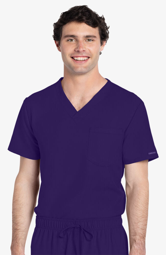 Unisex Tuck-In 1-Pocket V-Neck Scrub Top | Cherokee Uniforms