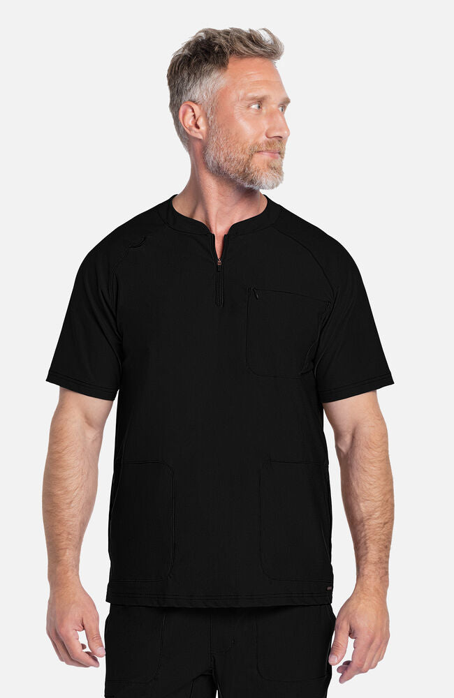 Men's Quarter Zip Henley Scrub Top | Cherokee Uniforms