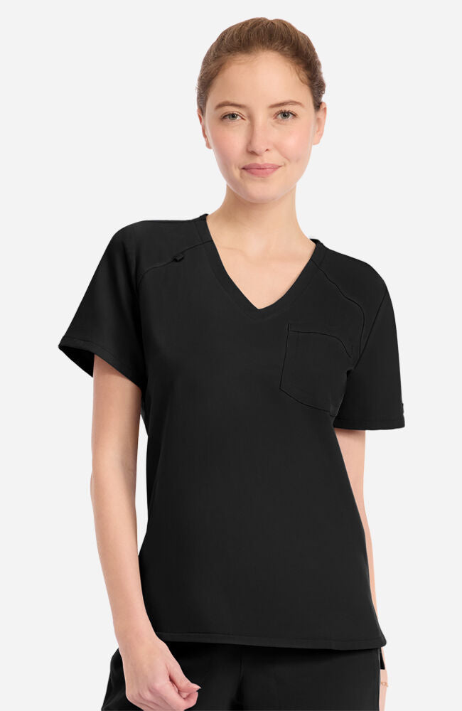 Women's Tuck-In Curved V-Neck Scrub Top | Cherokee Uniforms