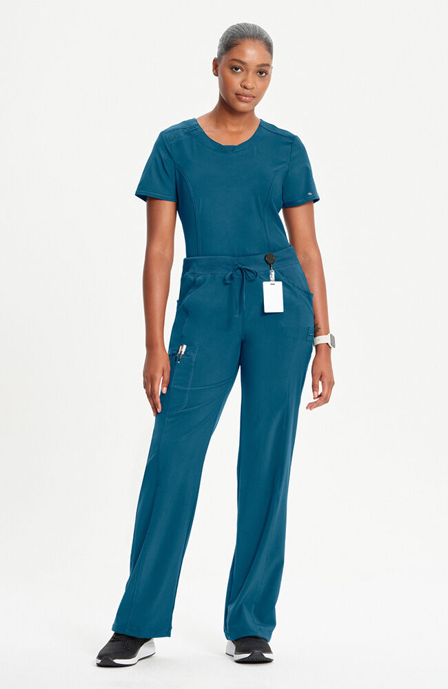 Women's Rib Knit Drawstring Waist Scrub Pant | Cherokee Uniforms