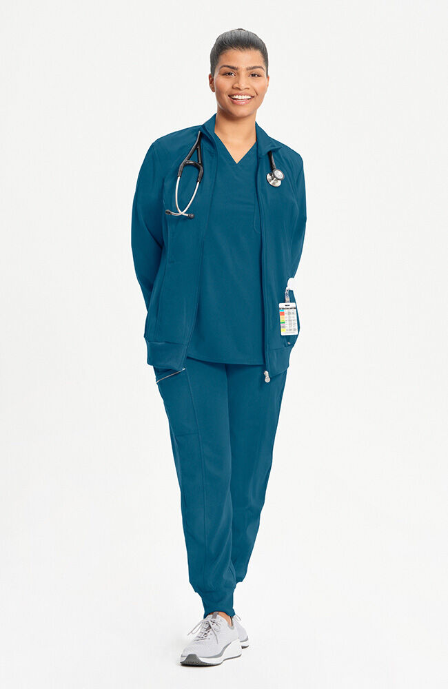 Women's Zip Front Warm Up Scrub Jacket | Cherokee – Cherokee Uniforms