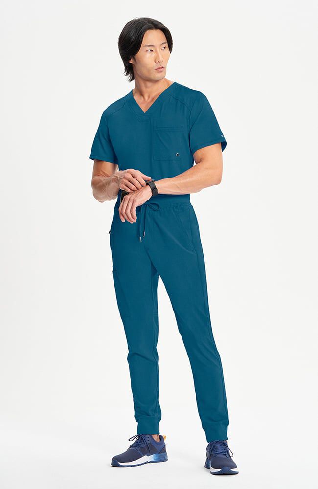Men's Stretch V-Neck Scrub Top | Cherokee – Cherokee Uniforms