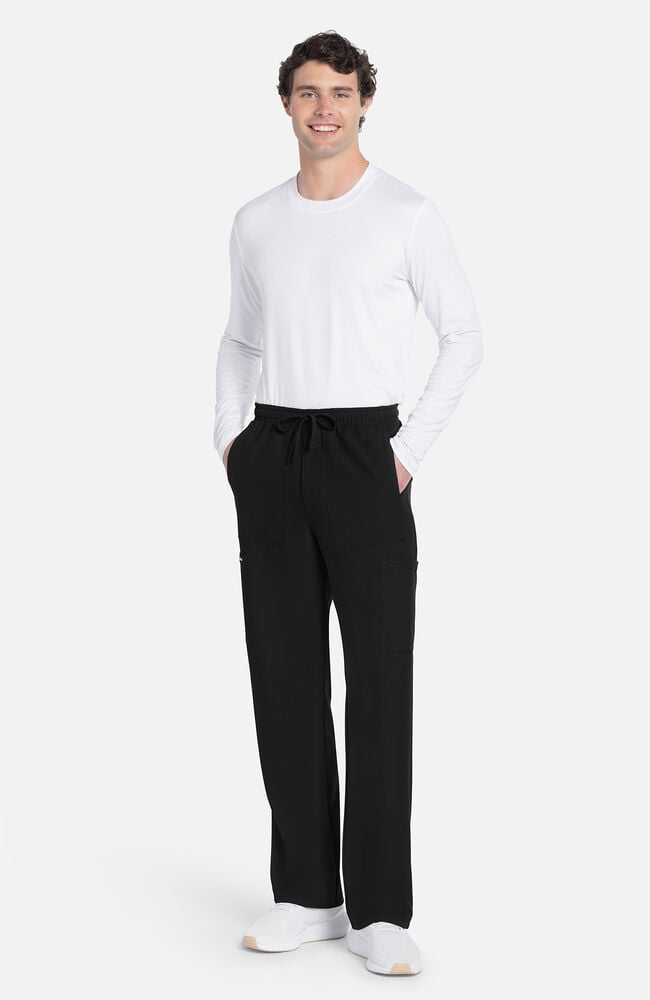 Men's Zip Fly Cargo Straight Leg Scrub Pant | Cherokee Uniforms