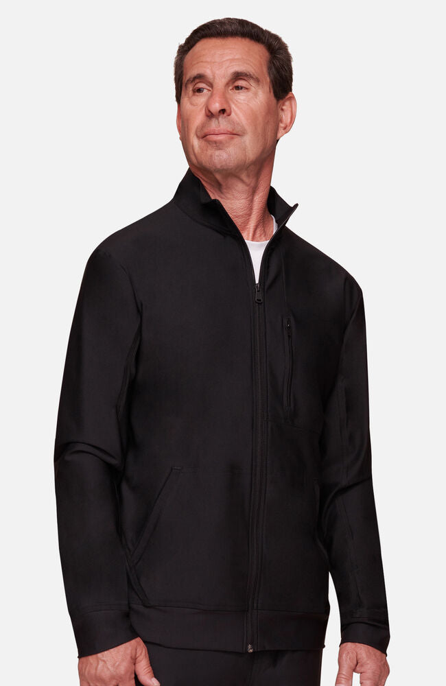 Men's Zip Front Mock Neck Scrub Jacket | Cherokee – Cherokee Uniforms