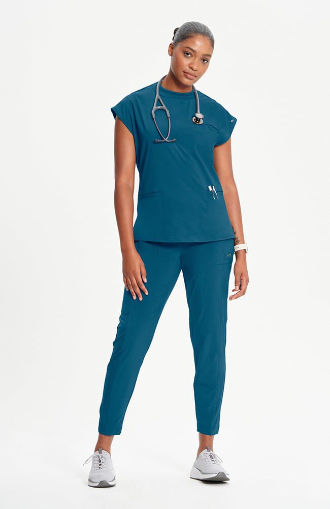 Women's Mock Neck Scrub Top | Cherokee Uniforms