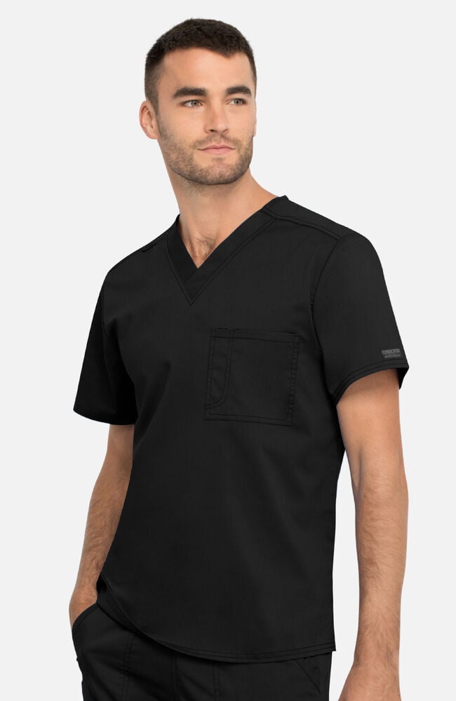 Chocoreto@ジャンクer 　　　　　　　　　　　　ULT WEAR Unisex Tuck-In V-Neck Scrub Top – Cherokee Uniforms