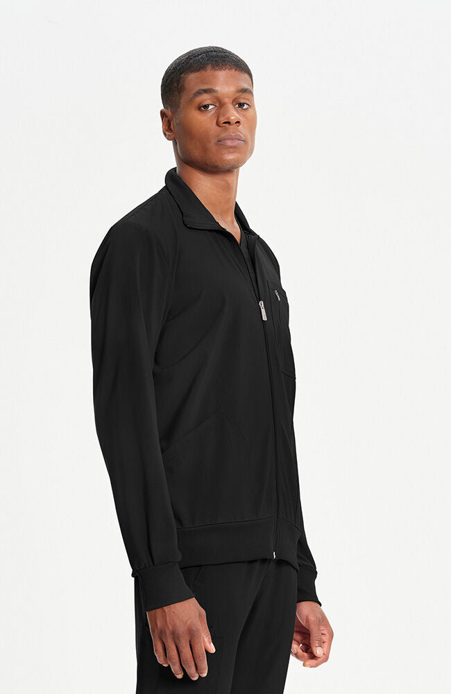 Men's Zip Front Rib Panel Scrub Jacket | Cherokee – Cherokee Uniforms