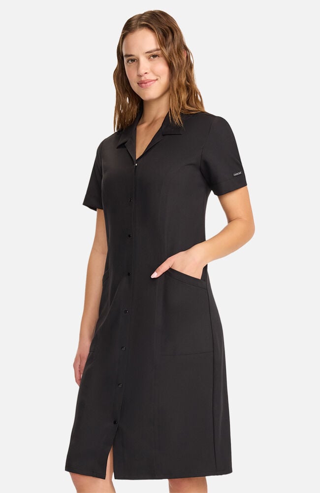 Women's 2-Pocket Snap Front Scrub Dress | Cherokee Uniforms