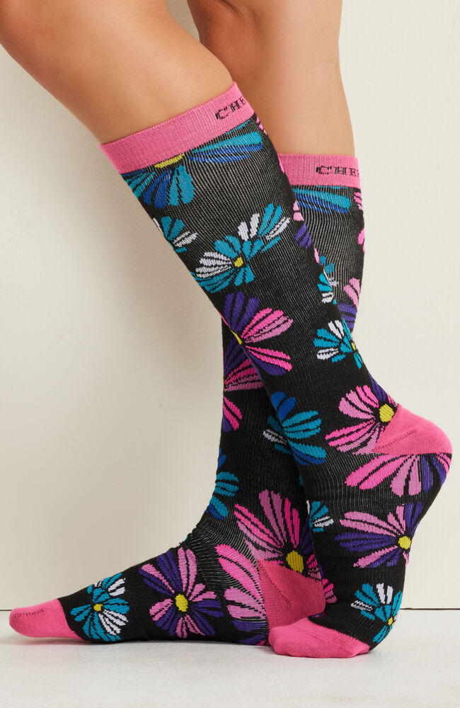 レッグウェア coyseio OHOO PATTERN STOCKING Women's Knee High 10-15 mmHg Print Support Sock | Cherokee