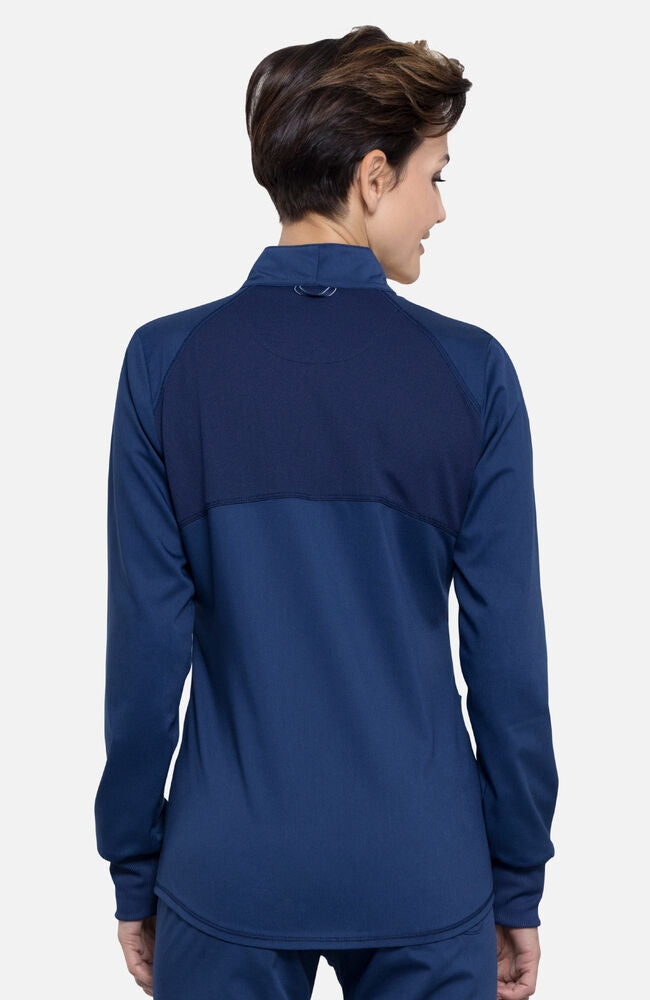 Women's Zip Front High-Low Solid Scrub Jacket – Cherokee Uniforms