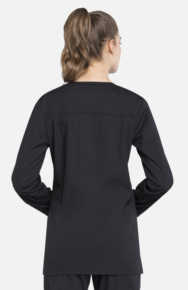 Women's Snap Front Warm-Up Solid Scrub Jacket – Cherokee Uniforms