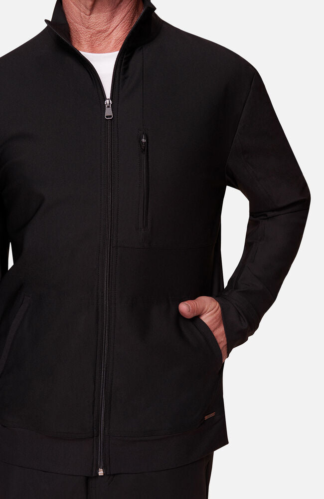 Men's Zip Front Mock Neck Scrub Jacket | Cherokee – Cherokee Uniforms