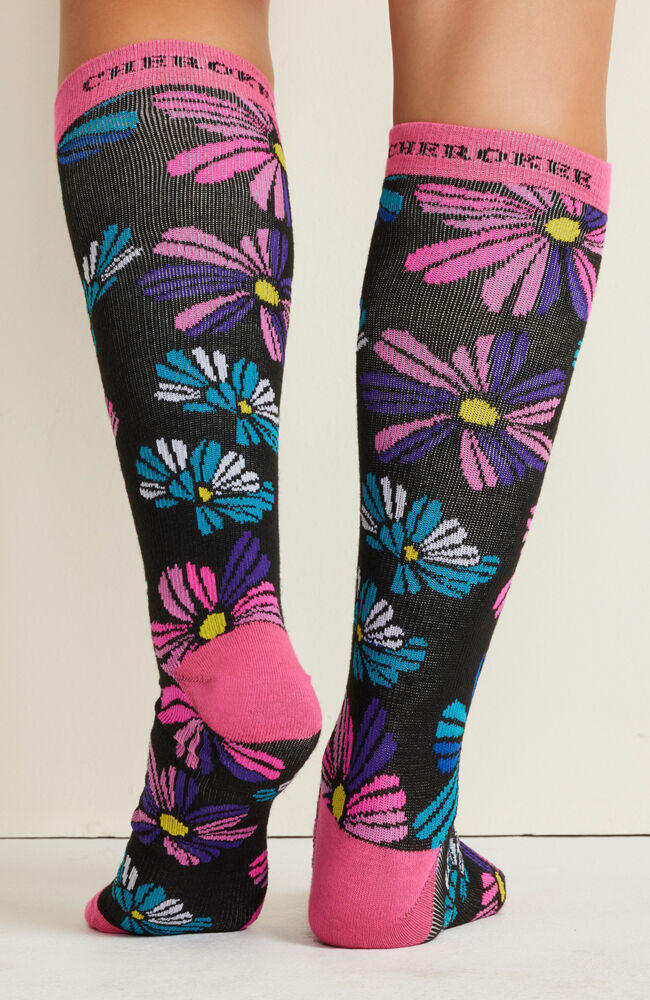 Women's Knee High 10-15 mmHg Print Support Sock | Cherokee