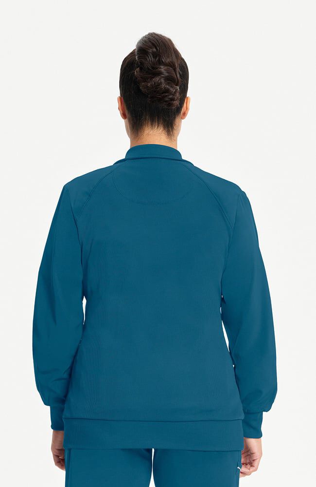 Women's Zip Front Warm Up Scrub Jacket | Cherokee – Cherokee Uniforms