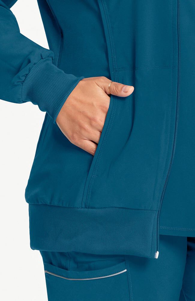 Women's Zip Front Warm Up Scrub Jacket | Cherokee – Cherokee Uniforms