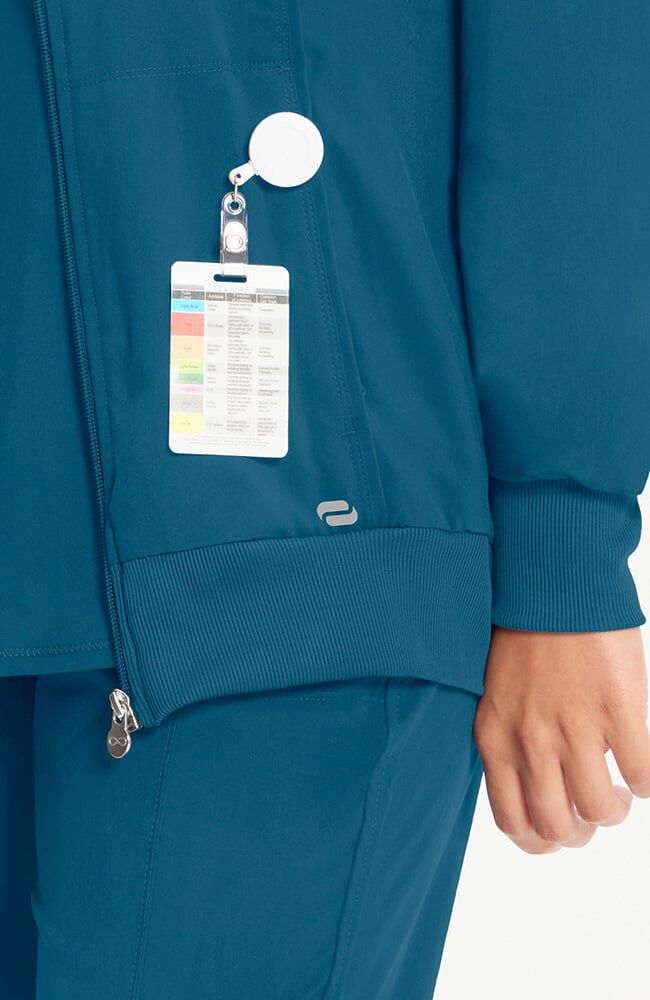 Women's Zip Front Warm Up Scrub Jacket | Cherokee – Cherokee Uniforms