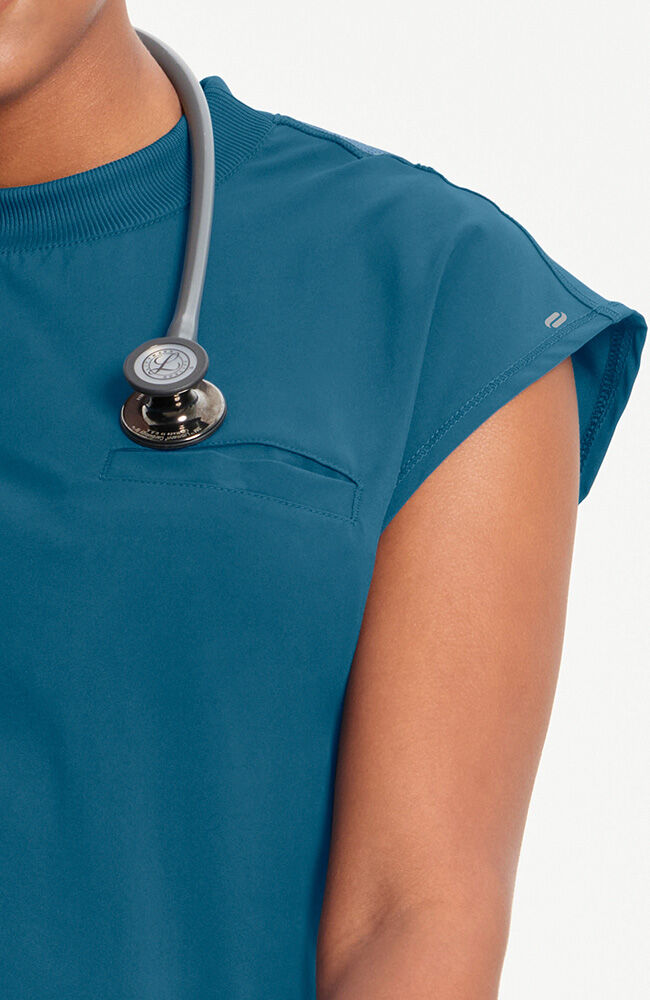 Women's Mock Neck Scrub Top | Cherokee Uniforms